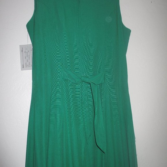 Esprit 80's Made USA full sweep Boho Retro Sleeveless 3/4 length Dress - Picture 4 of 10